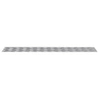 Stair Tread Rectangular 4 pcs Silver 100 x 20 cm Aluminium