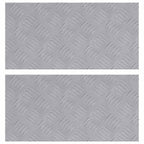 Stair Tread Rectangular 2 pcs Silver 50 x 25 cm Aluminium