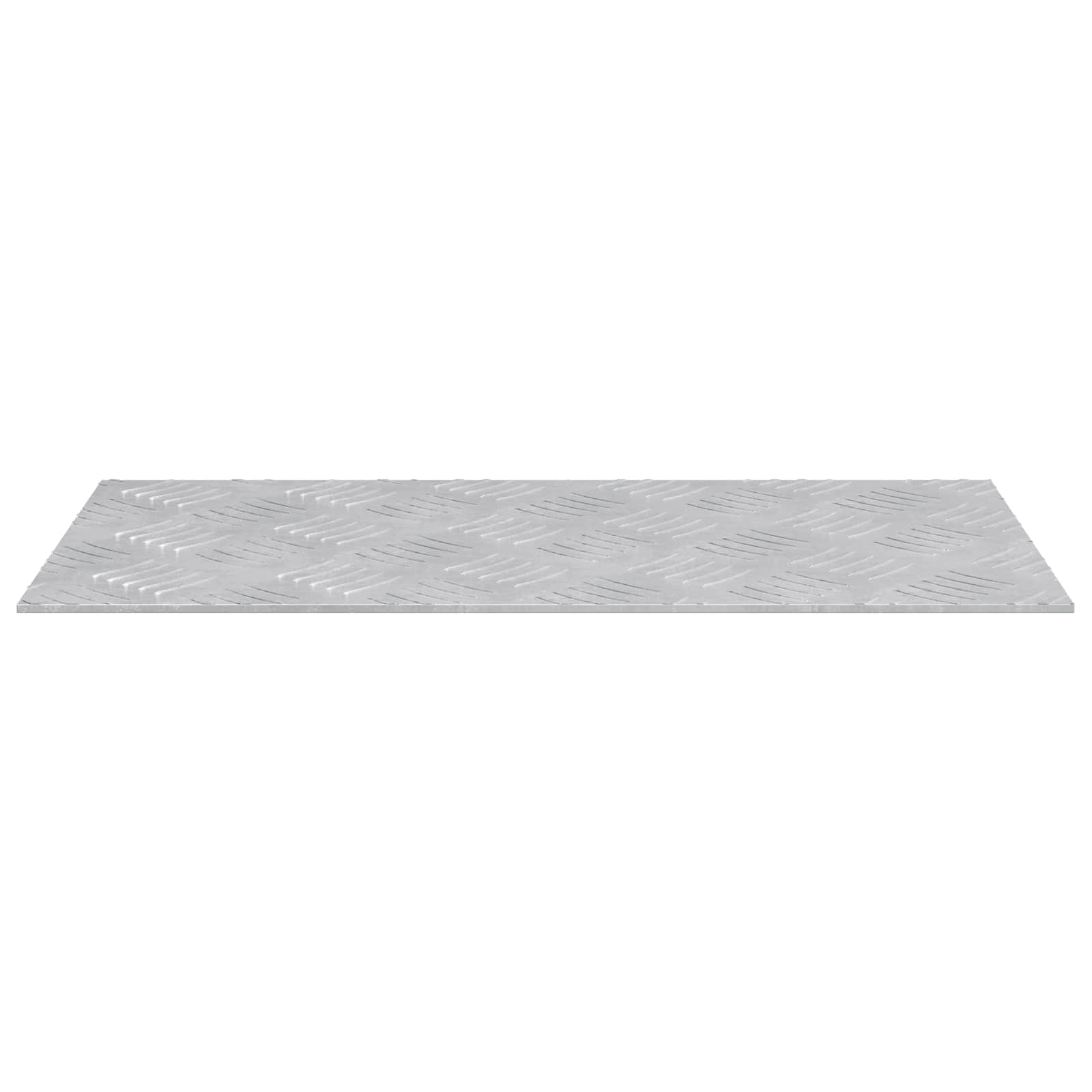 Stair Tread Rectangular 2 pcs Silver 50 x 25 cm Aluminium