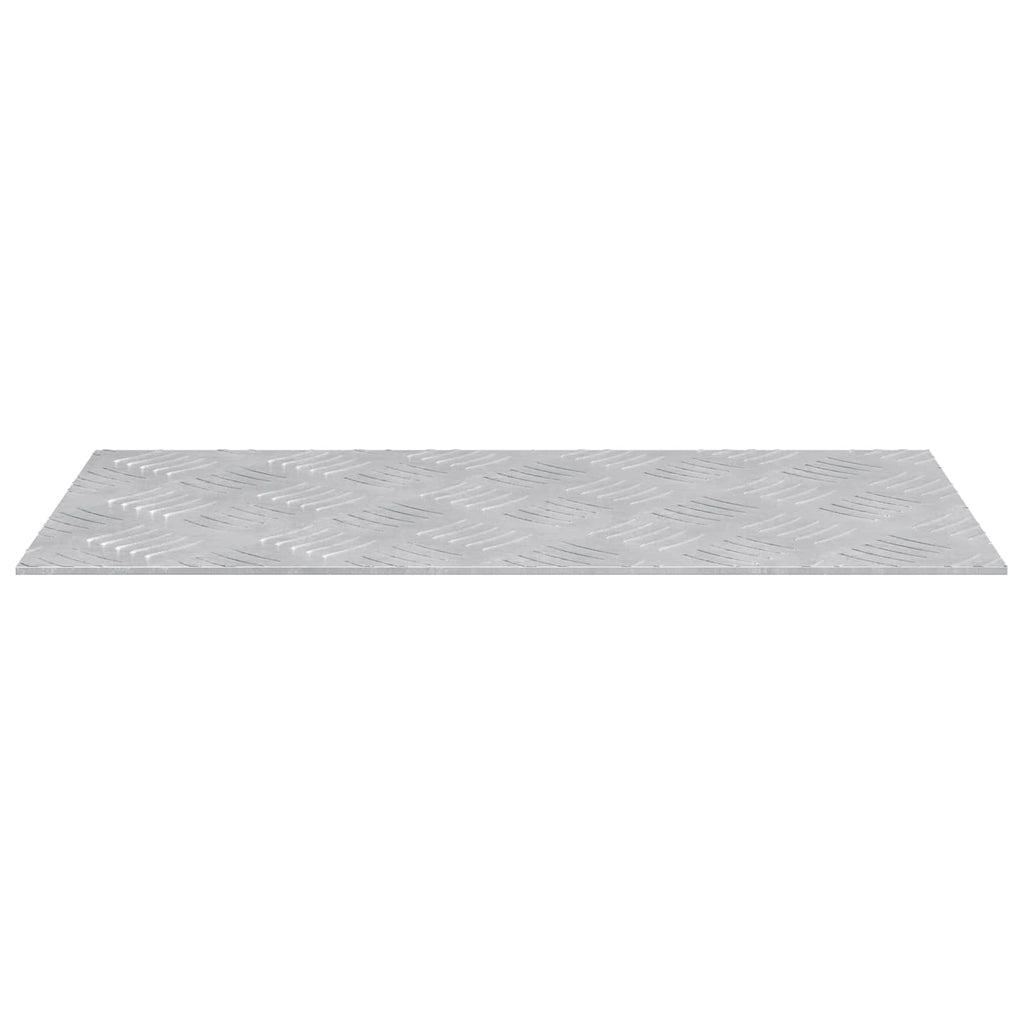 Stair Tread Rectangular 4 pcs Silver 50 x 25 cm Aluminium