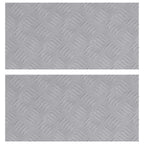 Stair Tread Rectangular 2 pcs Silver 50 x 25 cm Aluminium