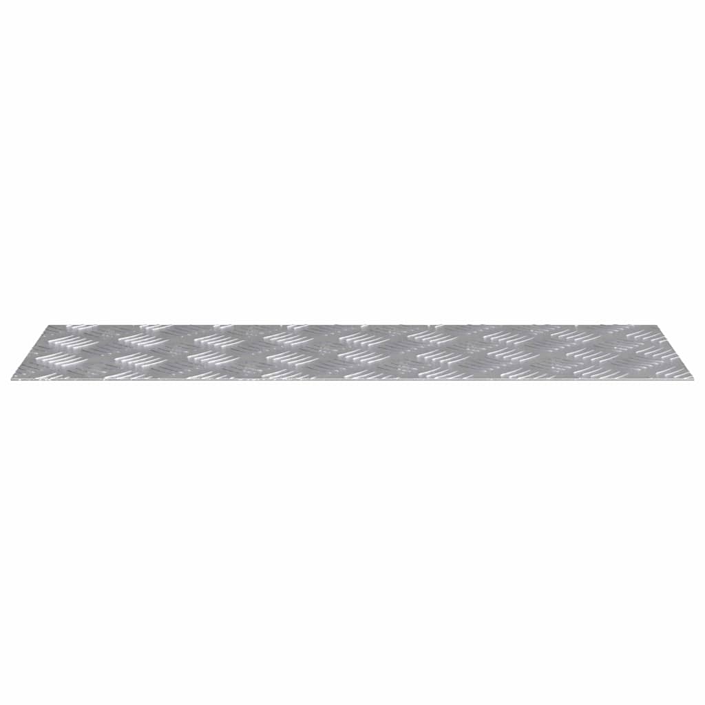 Stair Tread Rectangular 4 pcs Silver 75 x 25 cm Aluminium