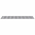 Stair Tread Rectangular 4 pcs Silver 75 x 25 cm Aluminium