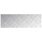 Stair Tread Rectangular 4 pcs Silver 75 x 25 cm Aluminium