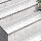 Stair Tread Rectangular 2 pcs Silver 100 x 25 cm Aluminium
