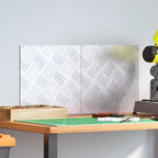 Stair Tread Square 2 pcs Silver 30 x 30 cm Aluminium