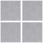 Stair Tread Square 4 pcs Silver 30 x 30 cm Aluminium
