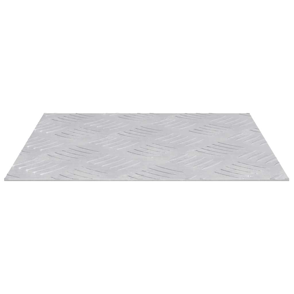 Stair Tread Square 4 pcs Silver 30 x 30 cm Aluminium
