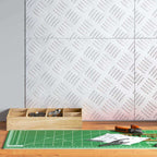 Stair Tread Rectangular 4 pcs Silver 40 x 30 cm Aluminium