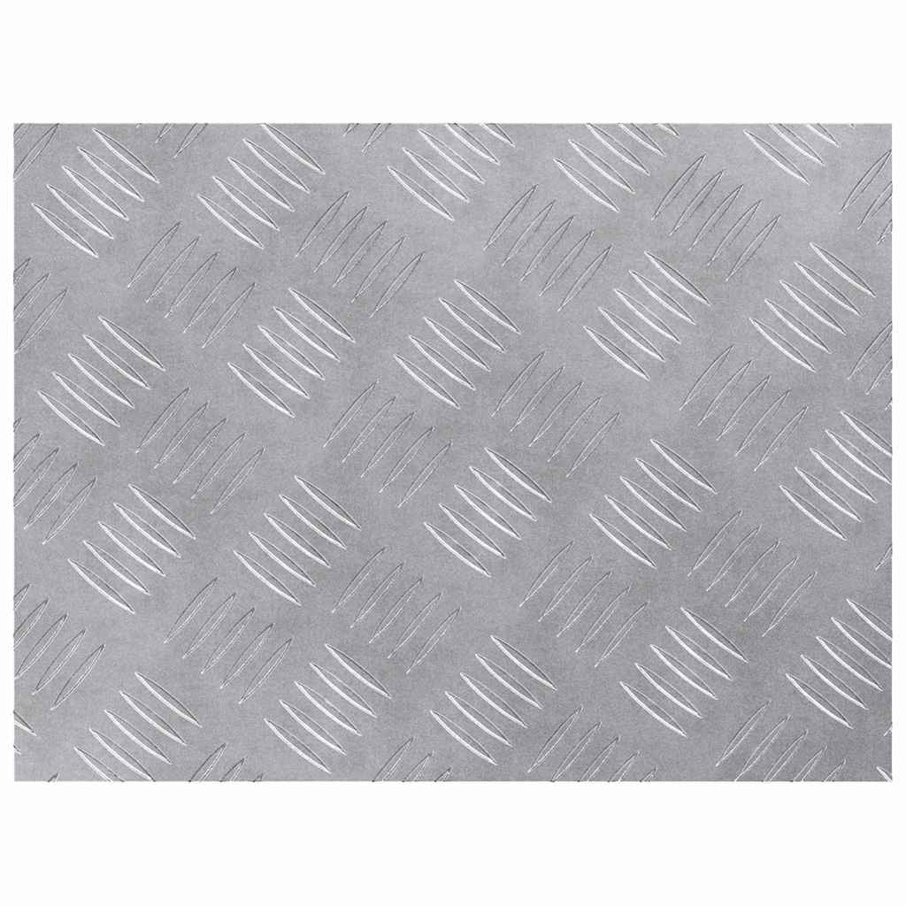 Stair Tread Rectangular 4 pcs Silver 40 x 30 cm Aluminium