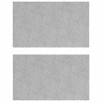 Stair Tread Rectangular 2 pcs Silver 50 x 30 cm Aluminium