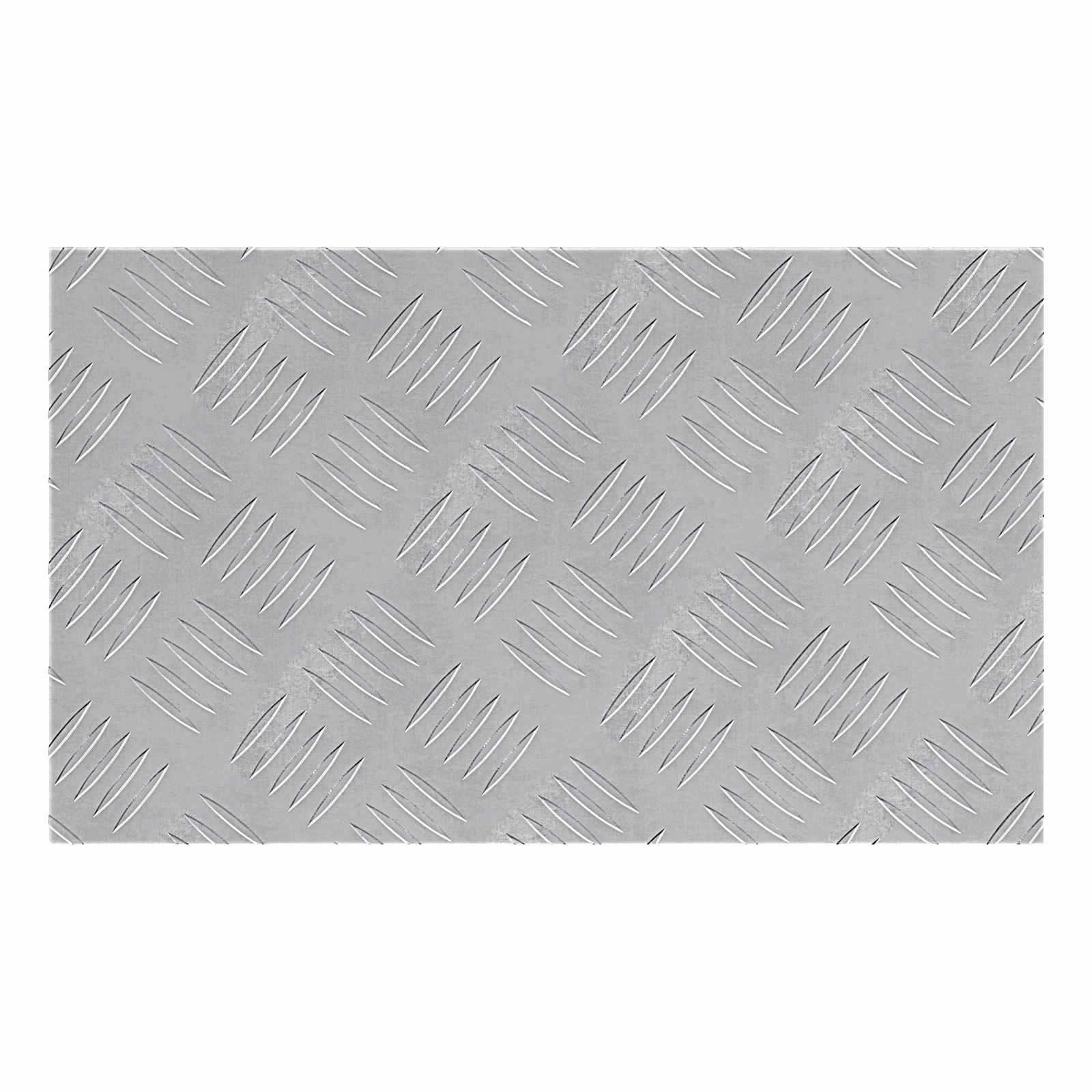 Stair Tread Rectangular 2 pcs Silver 50 x 30 cm Aluminium