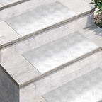 Stair Tread Rectangular 2 pcs Silver 60 x 30 cm Aluminium