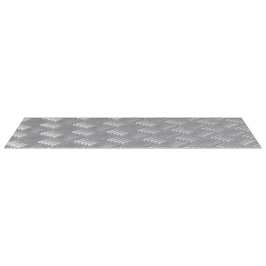 Stair Tread Rectangular 4 pcs Silver 60 x 30 cm Aluminium