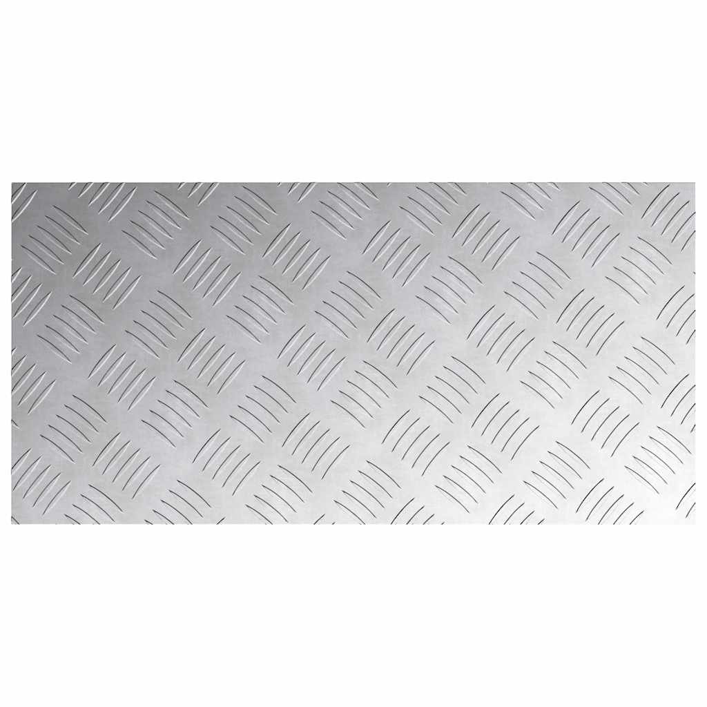 Stair Tread Rectangular 4 pcs Silver 60 x 30 cm Aluminium