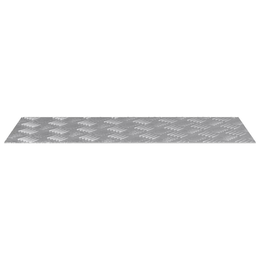 Stair Tread Rectangular 2 pcs Silver 70 x 30 cm Aluminium