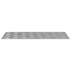 Stair Tread Rectangular 4 pcs Silver 70 x 30 cm Aluminium