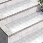 Stair Tread Rectangular 2 pcs Silver 80 x 30 cm Aluminium