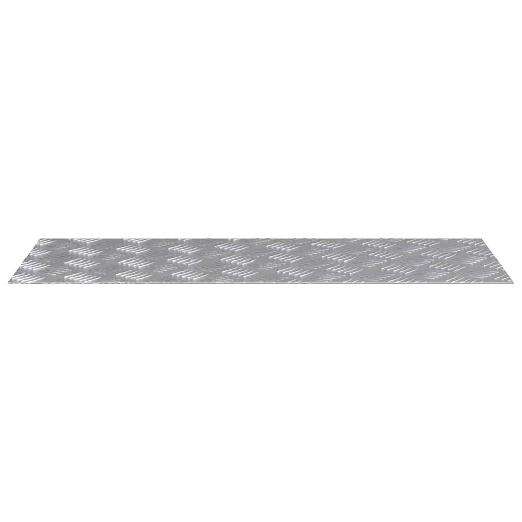 Stair Tread Rectangular 2 pcs Silver 80 x 30 cm Aluminium