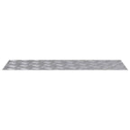 Stair Tread Rectangular 2 pcs Silver 90 x 30 cm Aluminium