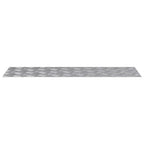 Stair Tread Rectangular 2 pcs Silver 100 x 30 cm Aluminium