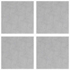 Stair Tread Square 4 pcs Silver 40 x 40 cm Aluminium