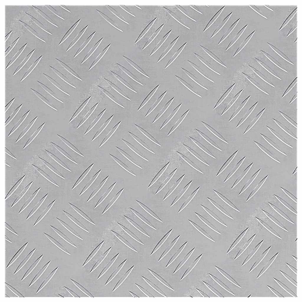 Stair Tread Square 2 pcs Silver 40 x 40 cm Aluminium