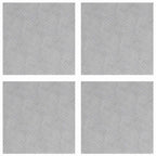 Stair Tread Square 4 pcs Silver 40 x 40 cm Aluminium