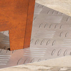 Stair Tread Rectangular 2 pcs Silver 50 x 40 cm Aluminium