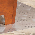 Stair Tread Rectangular 2 pcs Silver 50 x 40 cm Aluminium