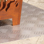 Stair Tread Rectangular 4 pcs Silver 50 x 40 cm Aluminium