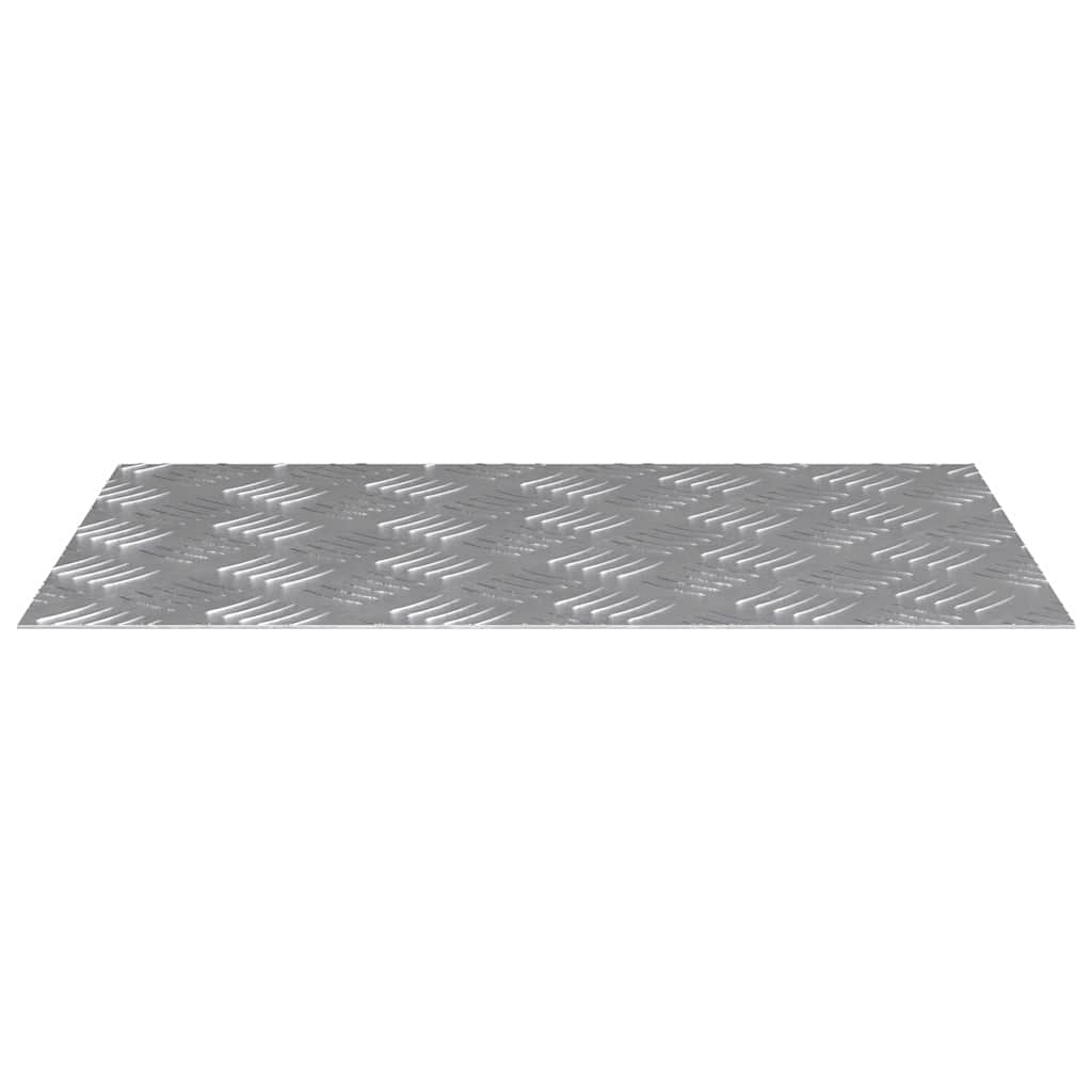 Stair Tread Rectangular 2 pcs Silver 60 x 40 cm Aluminium