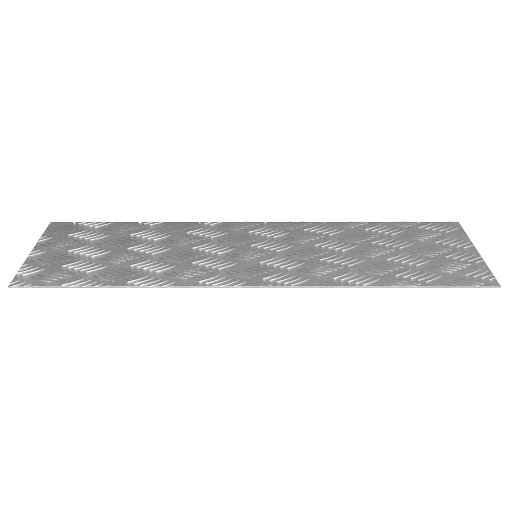 Stair Tread Rectangular 2 pcs Silver 70 x 40 cm Aluminium
