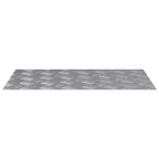Stair Tread Rectangular 4 pcs Silver 70 x 40 cm Aluminium