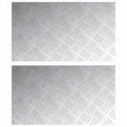 Stair Tread Rectangular 2 pcs Silver 70 x 40 cm Aluminium
