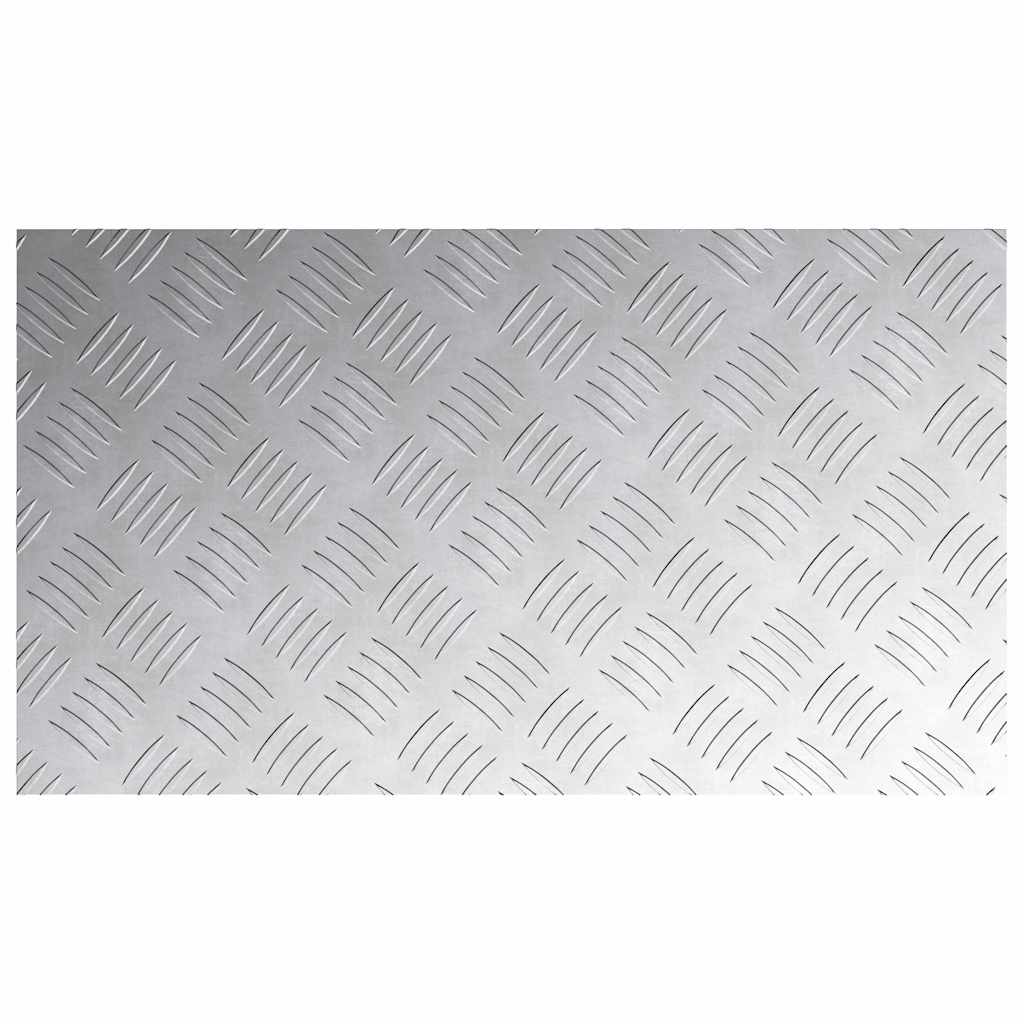 Stair Tread Rectangular 2 pcs Silver 70 x 40 cm Aluminium