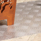 Stair Tread Rectangular 4 pcs Silver 80 x 40 cm Aluminium