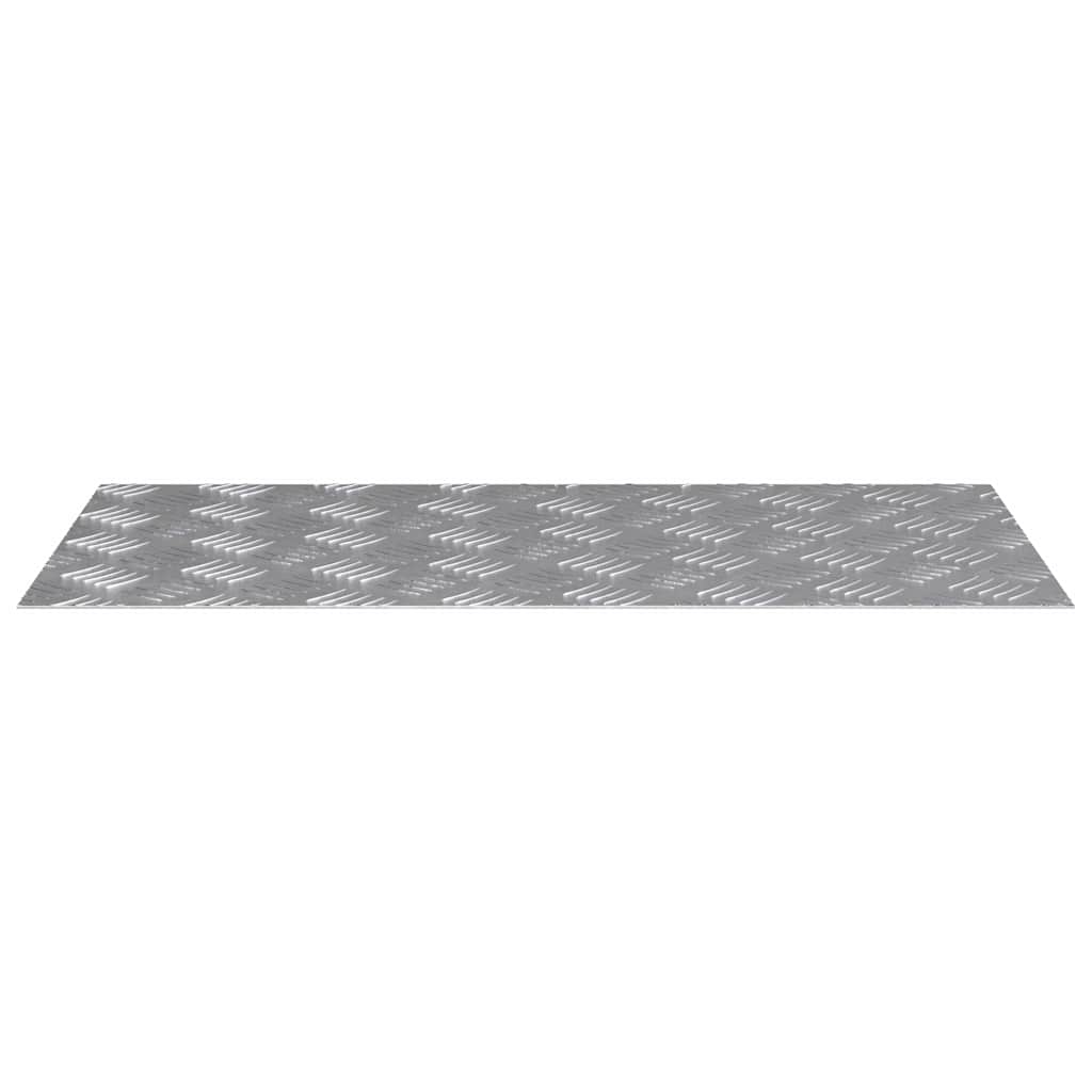 Stair Tread Rectangular 4 pcs Silver 80 x 40 cm Aluminium