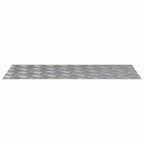 Stair Tread Rectangular 4 pcs Silver 90 x 40 cm Aluminium