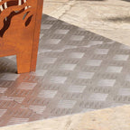 Stair Tread Square 4 pcs Silver 50 x 50 cm Aluminium