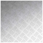 Stair Tread Square 4 pcs Silver 50 x 50 cm Aluminium