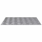 Stair Tread Rectangular 2 pcs Silver 60 x 50 cm Aluminium