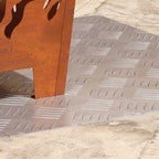 Stair Tread Rectangular 2 pcs Silver 60 x 50 cm Aluminium