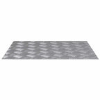 Stair Tread Rectangular 2 pcs Silver 60 x 50 cm Aluminium