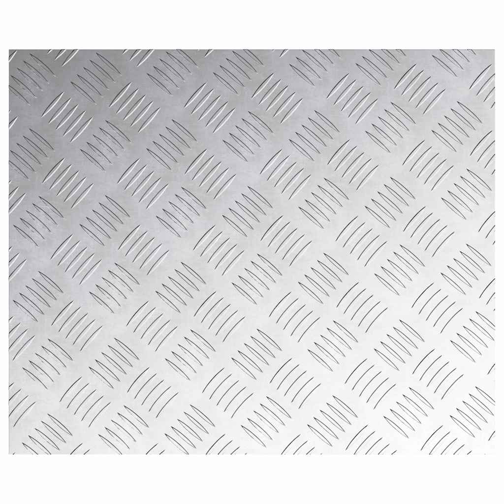 Stair Tread Rectangular 2 pcs Silver 60 x 50 cm Aluminium