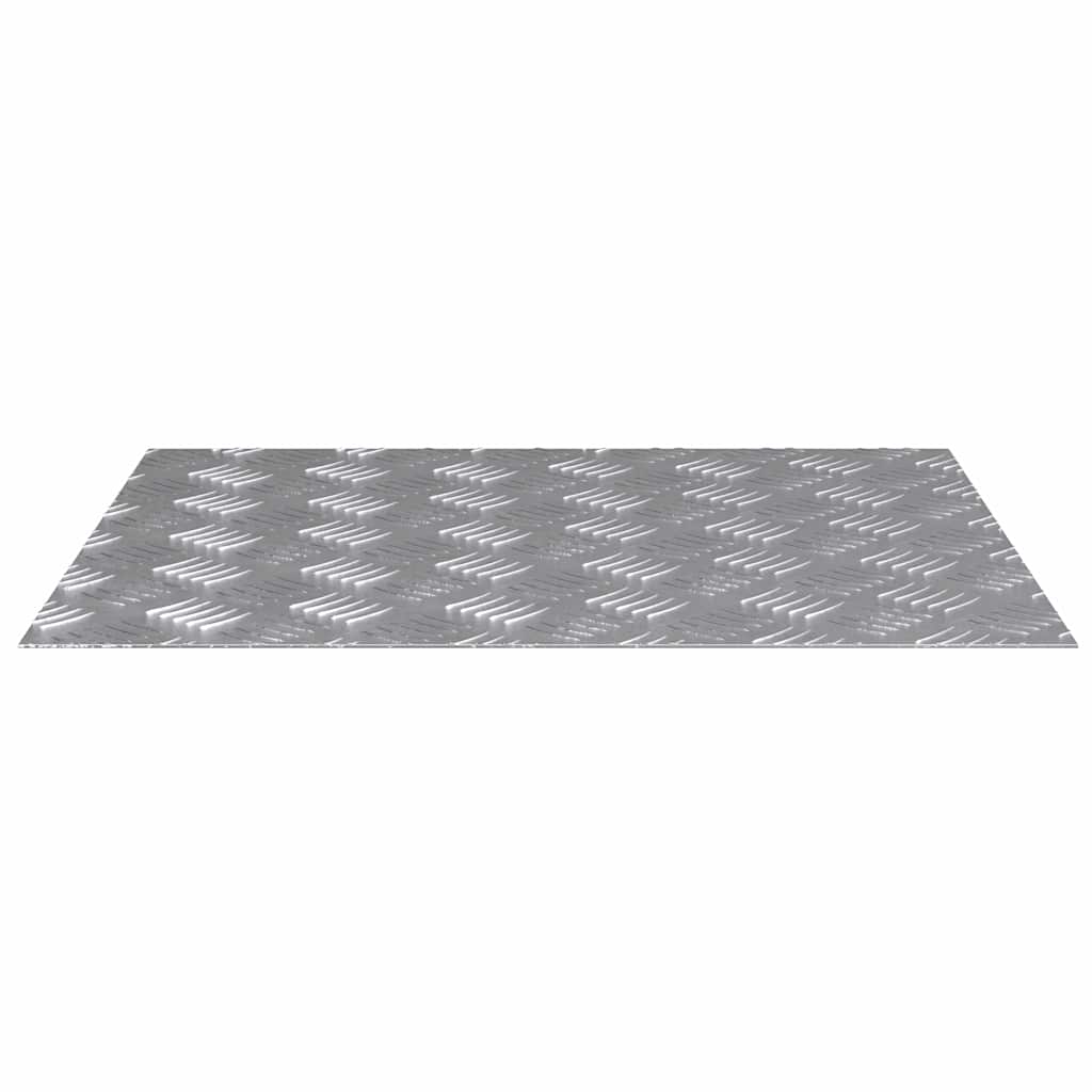 Stair Tread Rectangular 4 pcs Silver 60 x 50 cm Aluminium