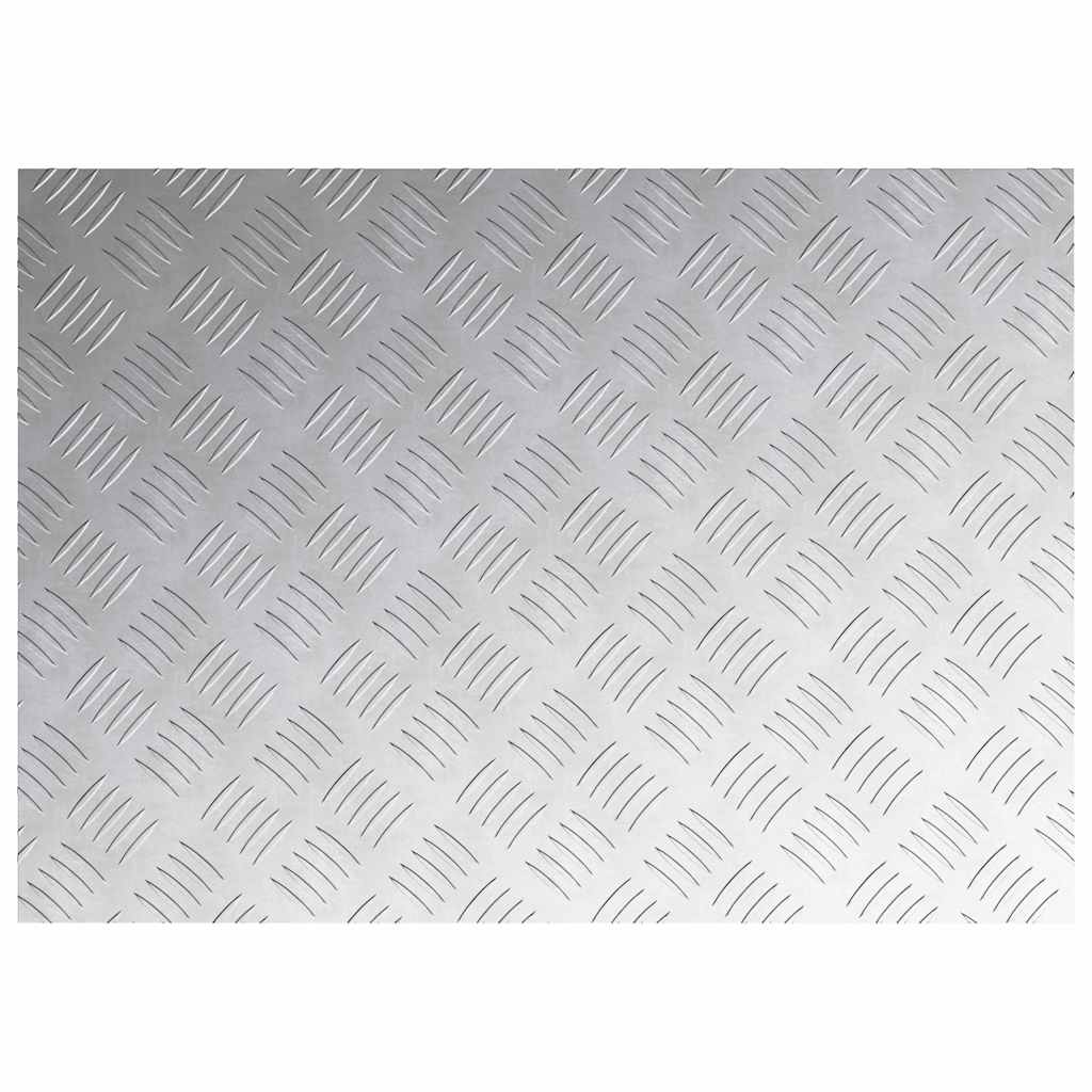 Stair Tread Rectangular 4 pcs Silver 70 x 50 cm Aluminium