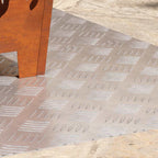 Stair Tread Rectangular 2 pcs Silver 90 x 50 cm Aluminium