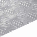 Stair Tread Rectangular 4 pcs Silver 90 x 50 cm Aluminium