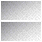 Stair Tread Rectangular 2 pcs Silver 100 x 50 cm Aluminium